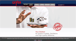 Desktop Screenshot of geyer-electronic.com