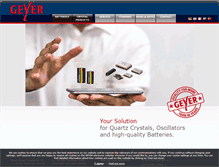 Tablet Screenshot of geyer-electronic.com